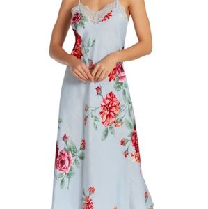 NWT: Floral Chemise/ Nightgown in Blue Haze from In Bloom by Jonquil